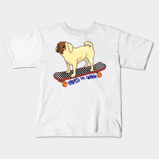 Pug Shreds The Gnar! Kids T-Shirt